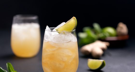 Fresh,Cocktail,Prepared,With,Ginger,Beer,,Lime,And,Ice.,Beverage Fresh,Cocktail,Prepared,With,Ginger,Beer,,Lime,And,Ice.,Beverage
