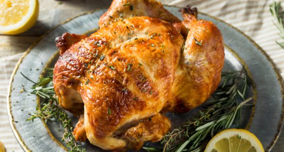 Homemade,Rotisserie,Chicken,With,Herbs,And,Lemons