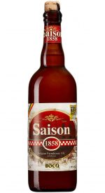 Bocq Saison 1858, nr 1586, 750 ml, 6,4%, 62:90 kr. Fräsch ale från Belgien i stor flaska att dela med flera.