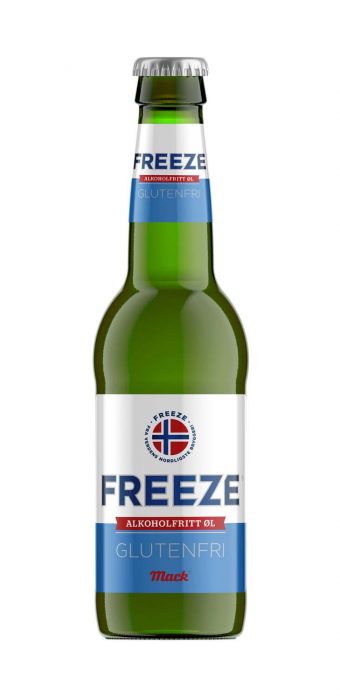 Freeze, 330 ml (ICA, COOP, Citygross). Alkoholfri och glutenfri lager från Norge.